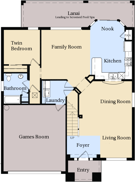 Windsor Hills Kissimmee Villa Floor Plan